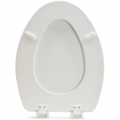 Bemis 1500EC (White) Economy Molded Wood Elongated Toilet Seat Bemis